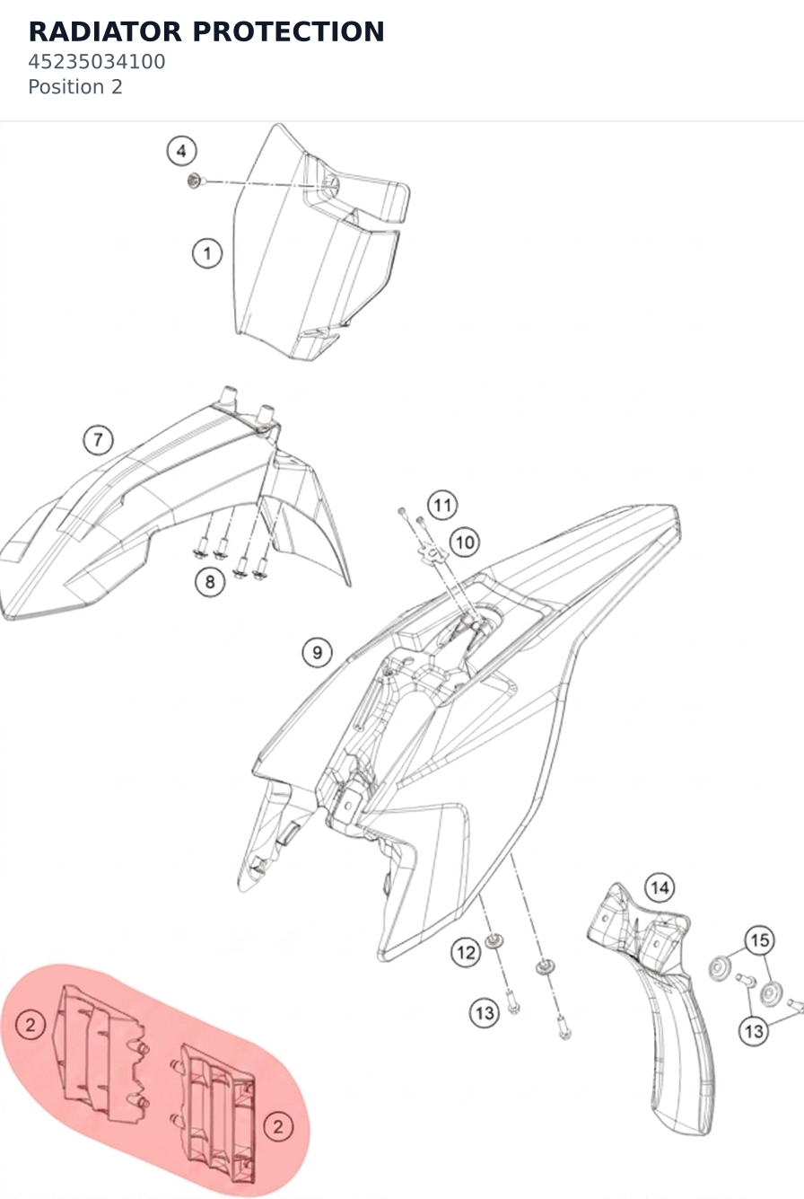 Diagram preview: RADIATOR PROTECTION (45235034100)