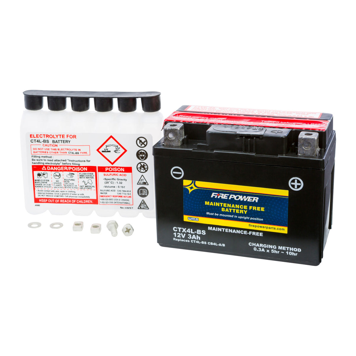 Fire Power Maintenance Free Sealed Battery CTX4L-BS