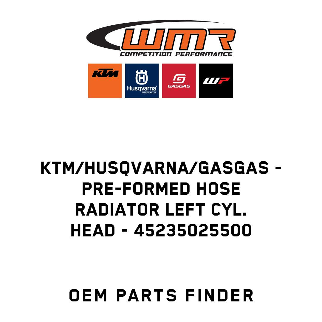 Pre-formed hose radiator left cyl. head