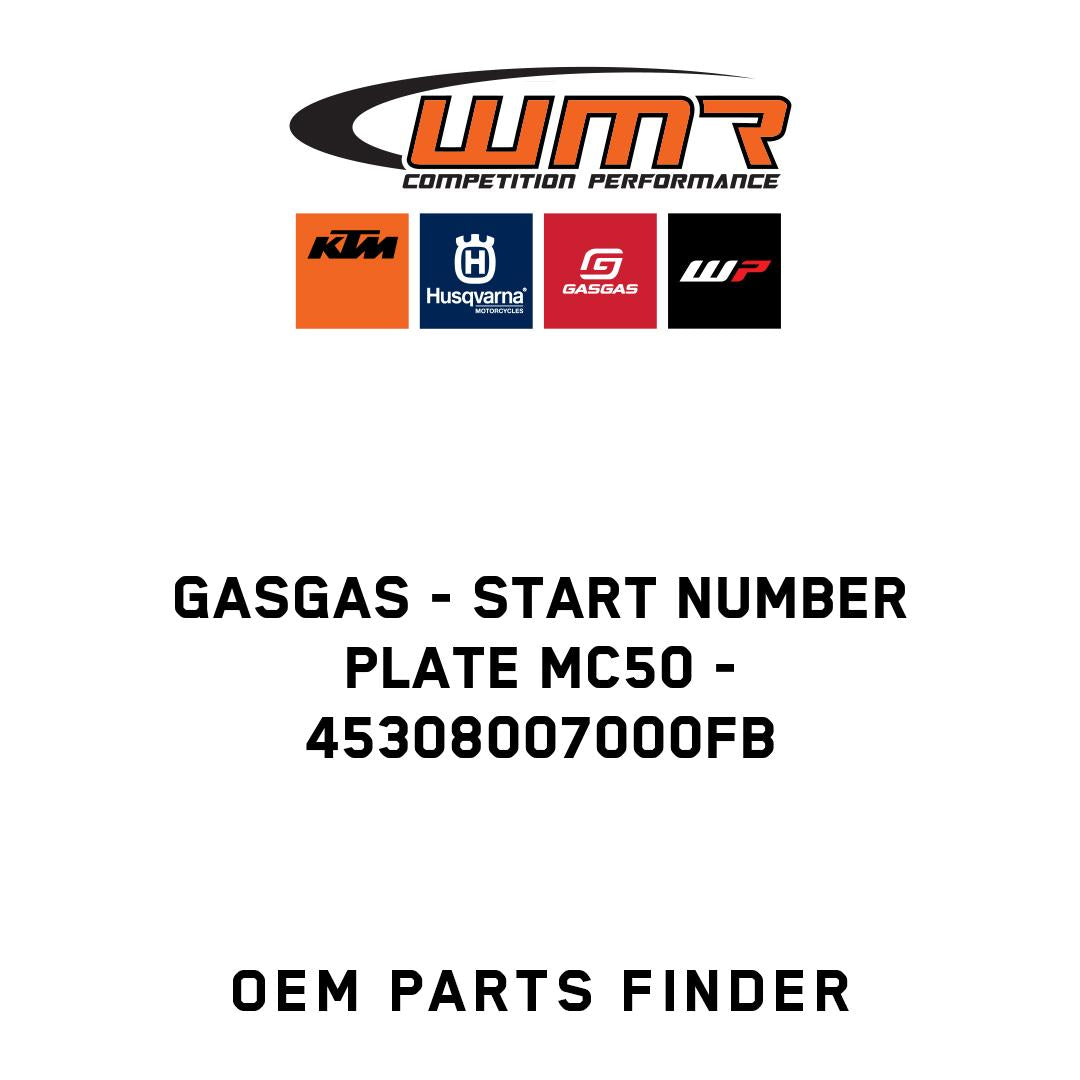 Start number plate MC50