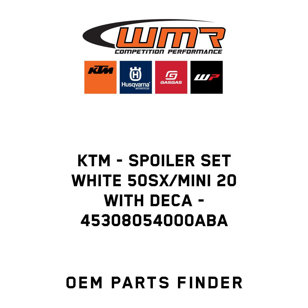 Spoiler Set white 50SX/MINI 20 with deca