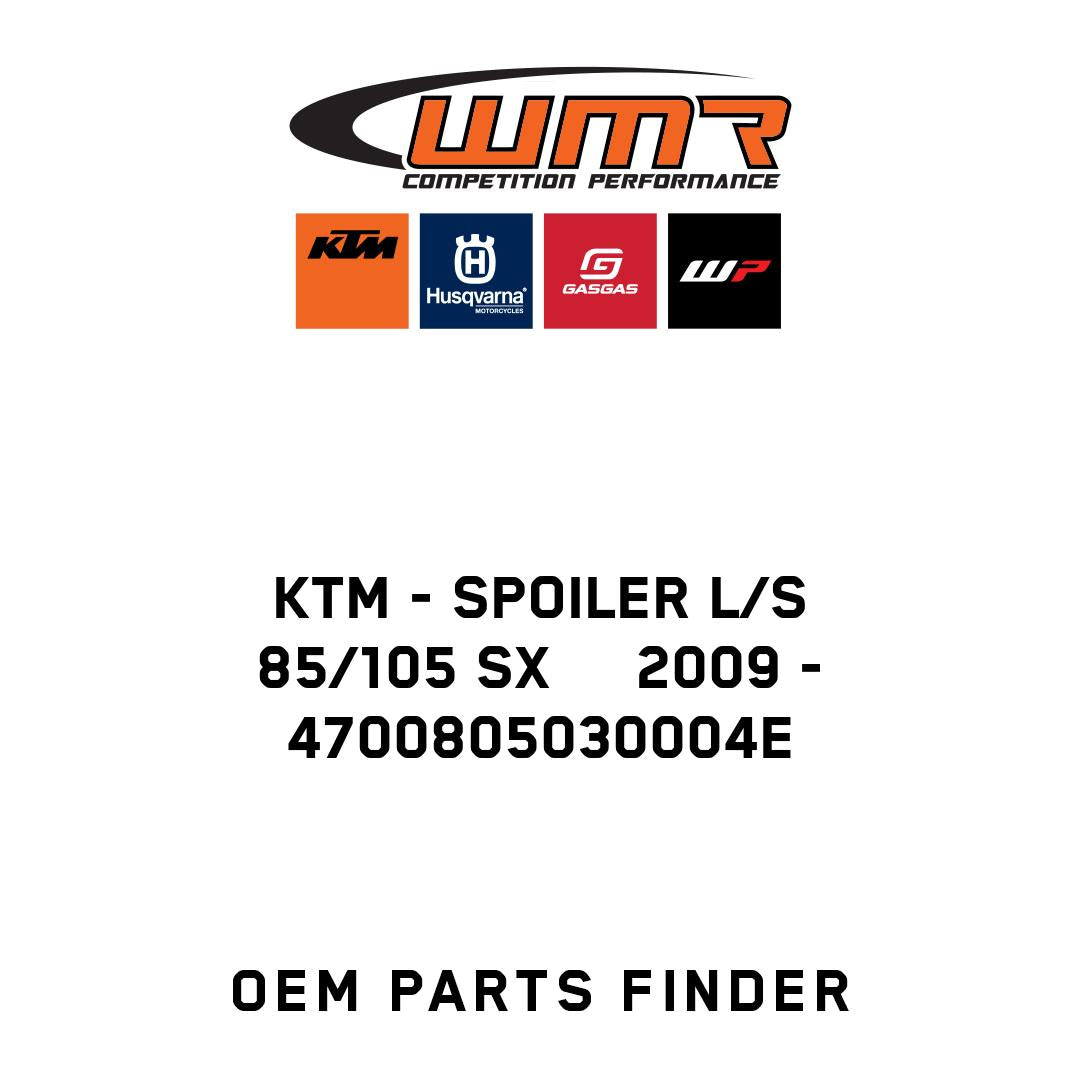 SPOILER L/S 85/105 SX 2009