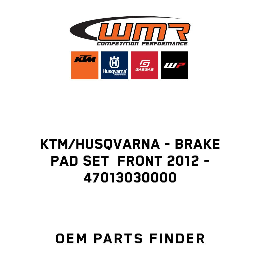 BRAKE PAD SET FRONT 2012