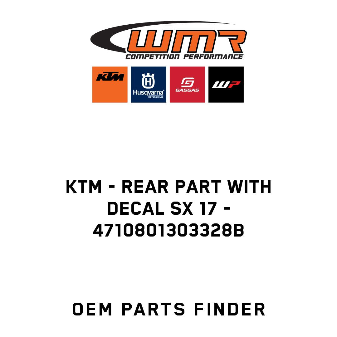 REAR PART WITH DECAL SX 17