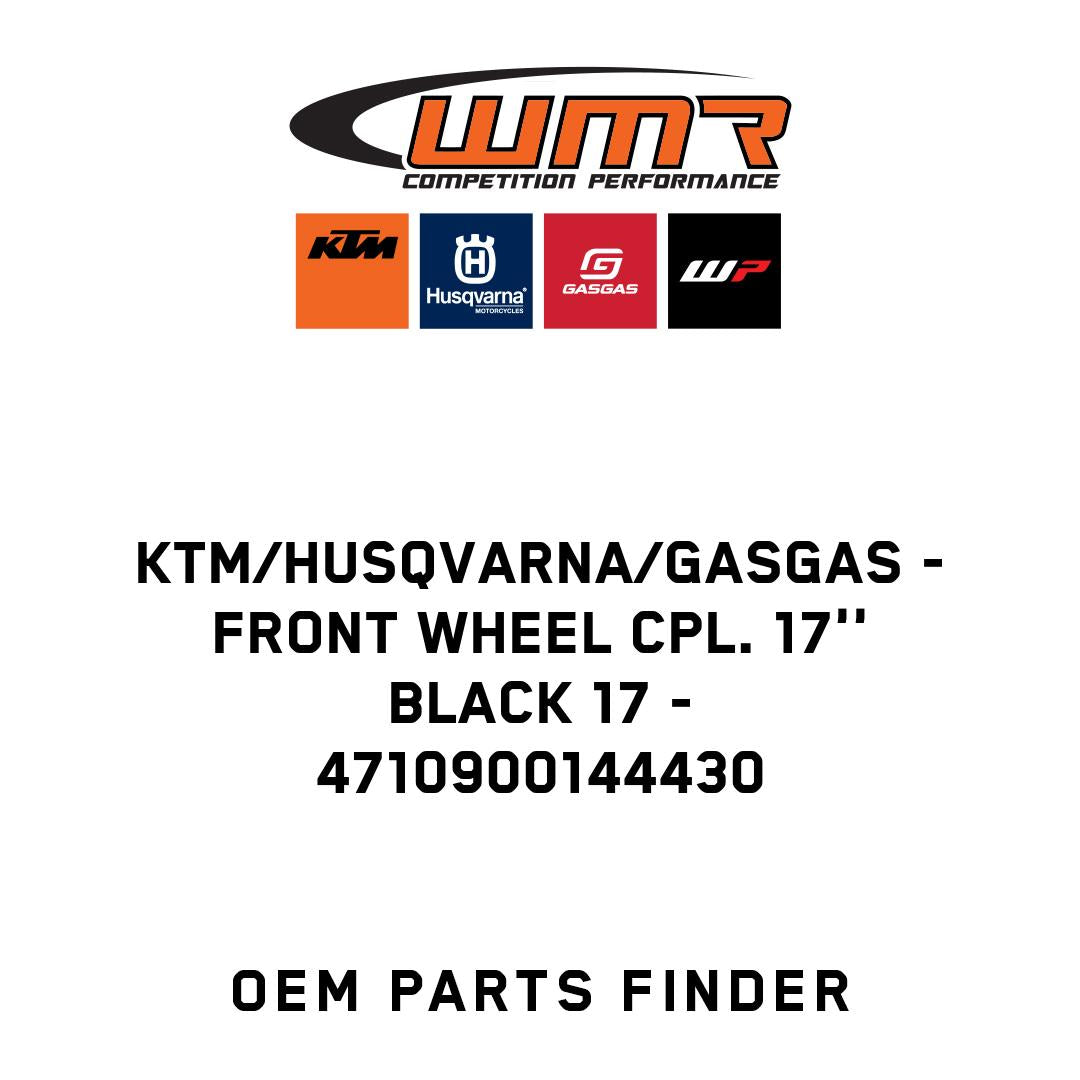 FRONT WHEEL CPL. 17'' BLACK 17