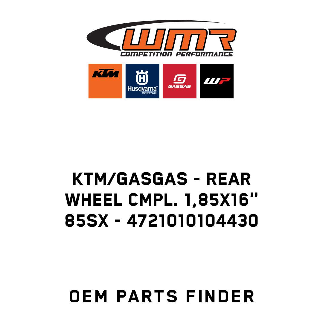 Rear wheel cmpl. 1,85x16" 85SX
