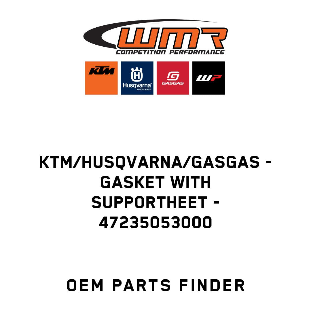 Gasket with supportheet