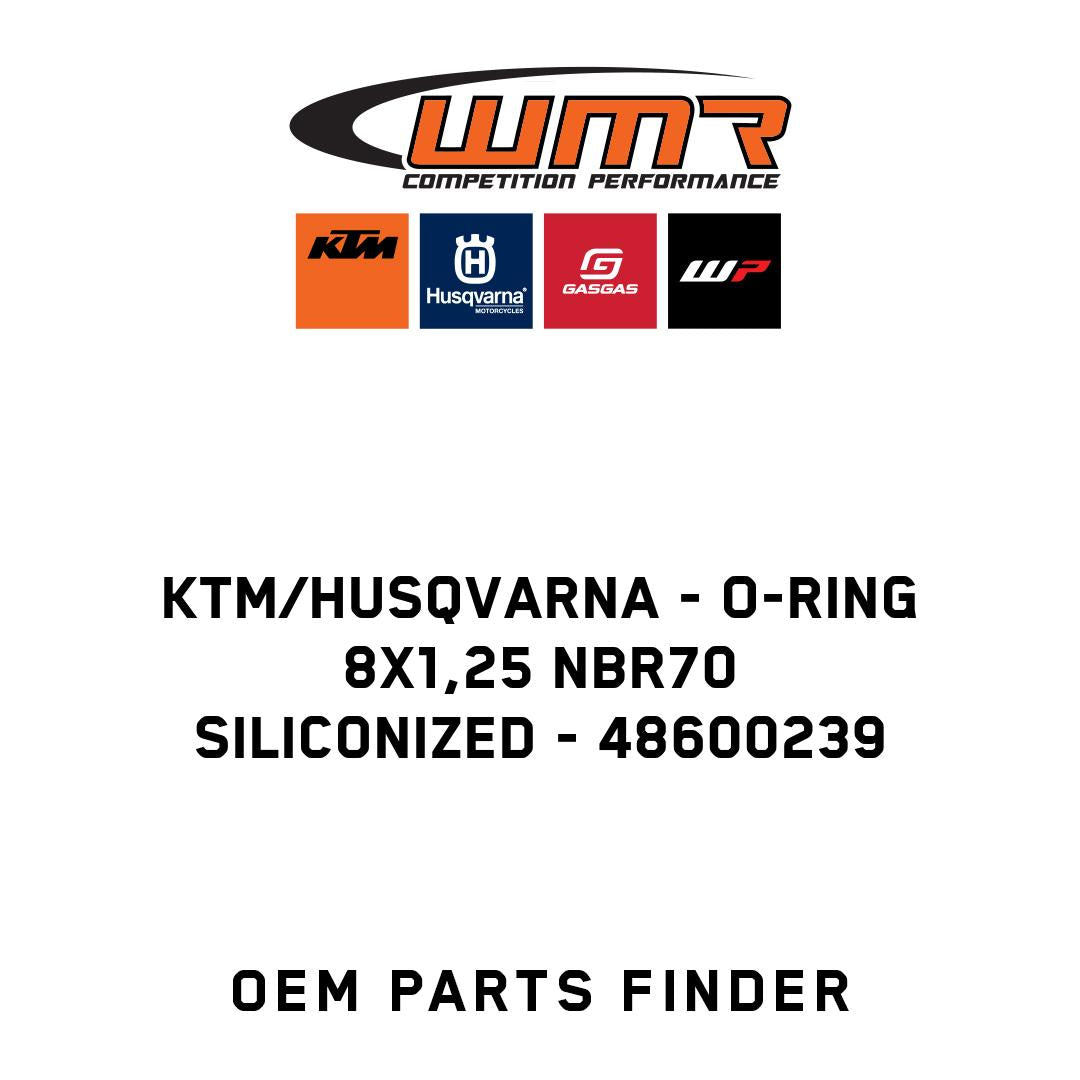 O-ring 8x1,25 NBR70 siliconized