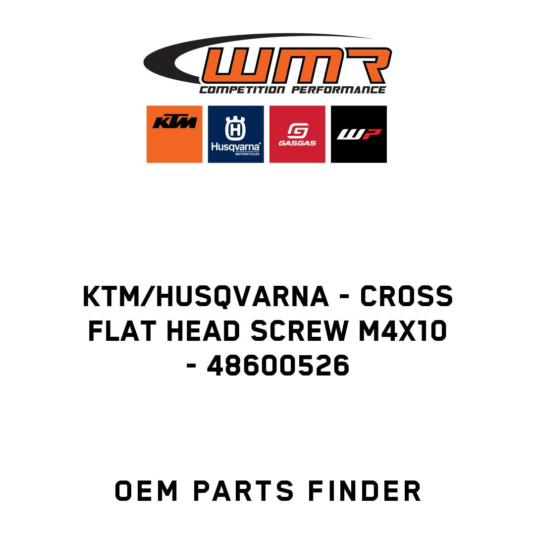 Cross flat head screw M4x10