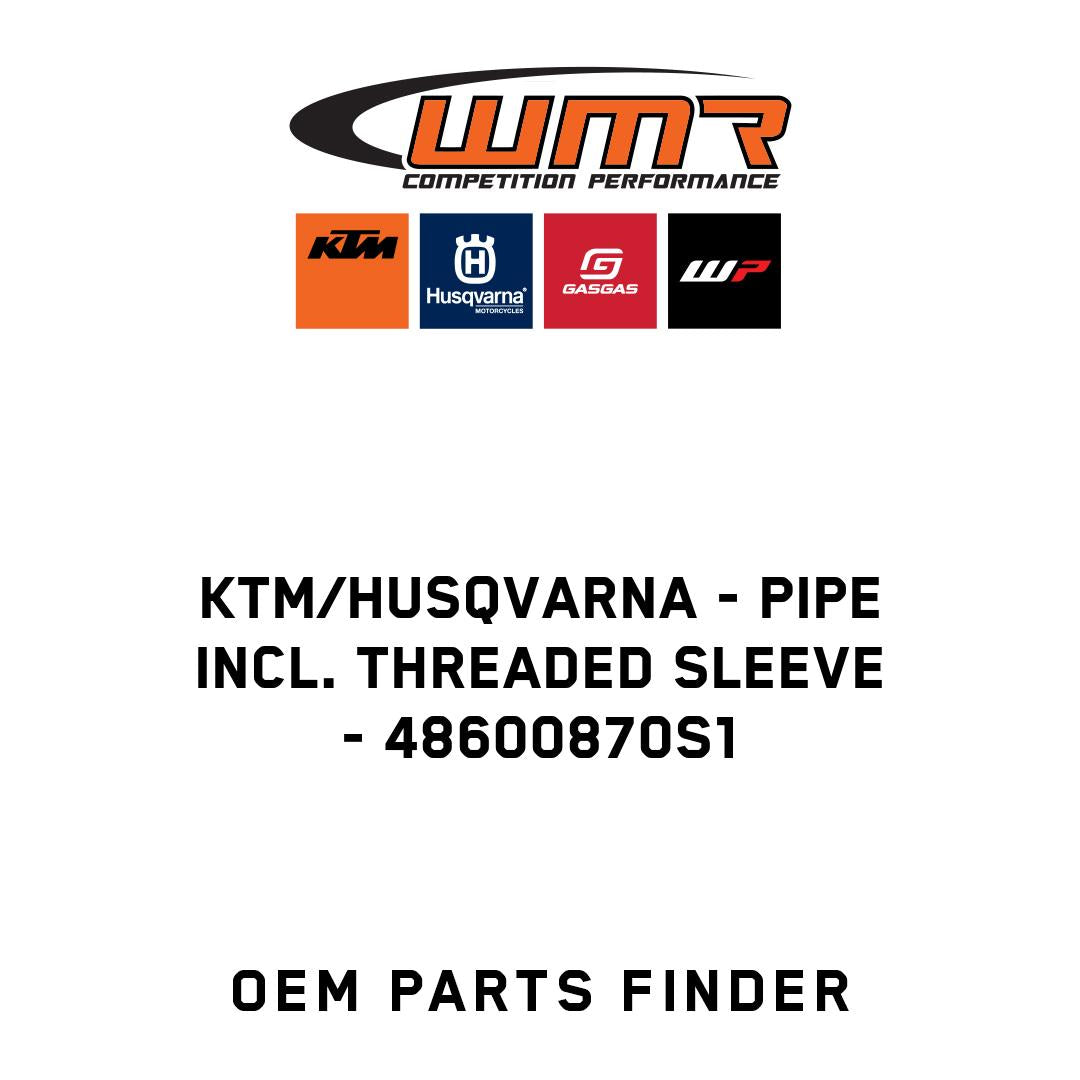 Pipe incl. threaded sleeve