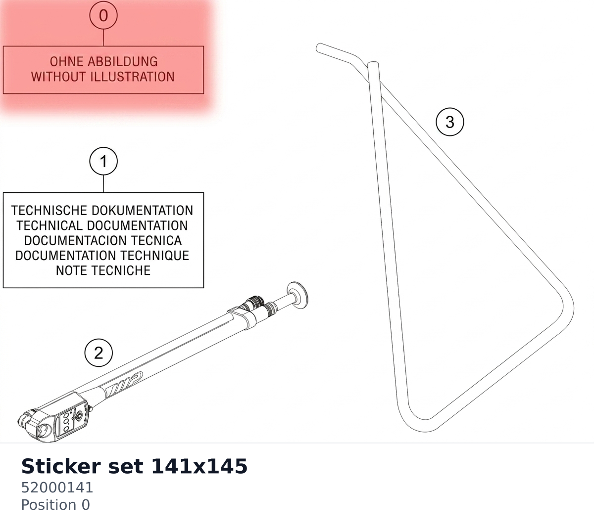 Diagram preview: Sticker set 141x145 (52000141)