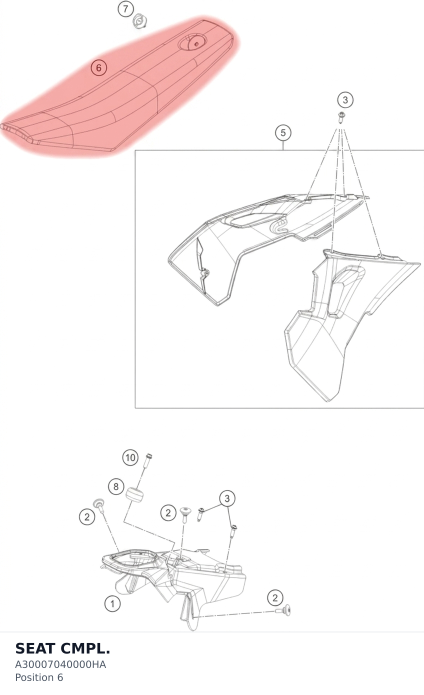 Diagram preview: SEAT CMPL. (A30007040000HA)