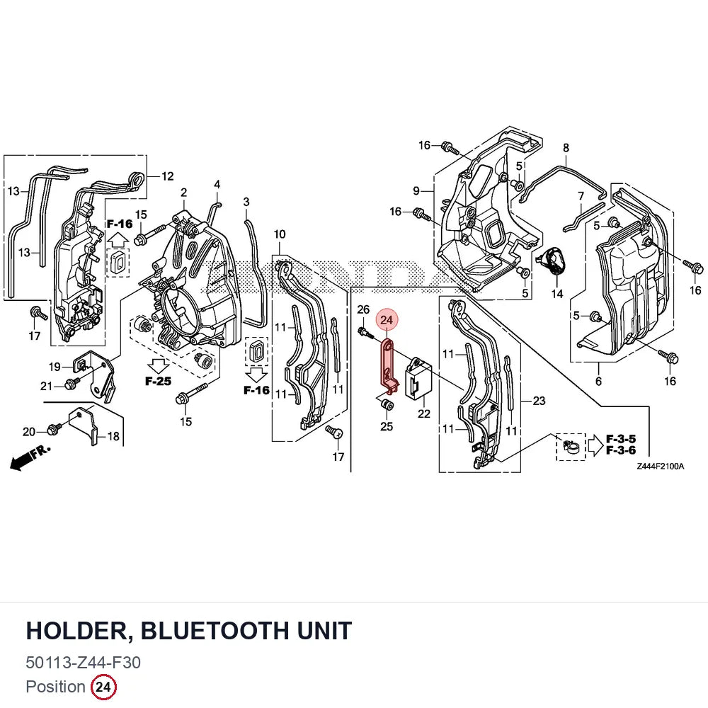 HOLDER, BLUETOOTH UNIT