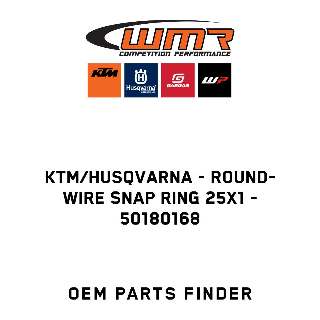 Round-wire snap ring 25x1