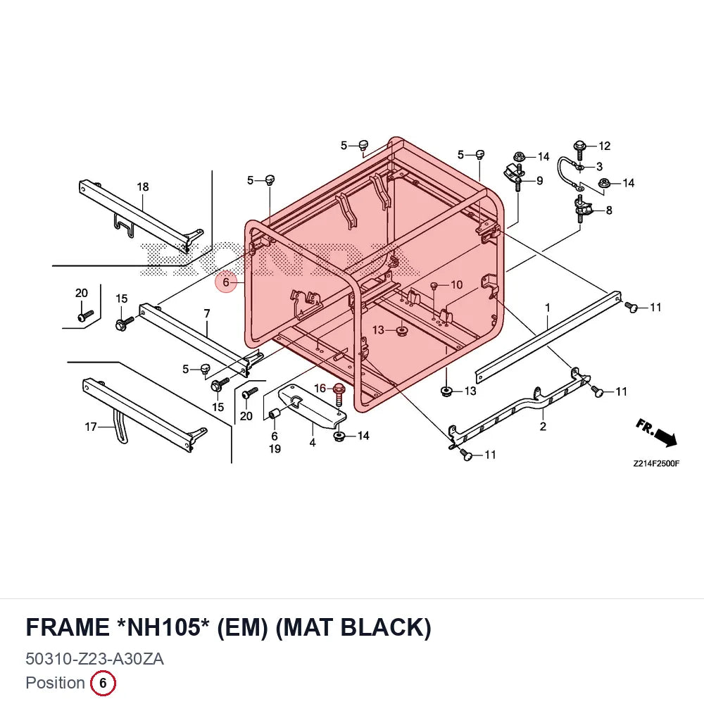 FRAME *NH105* (EM) (MAT BLACK)