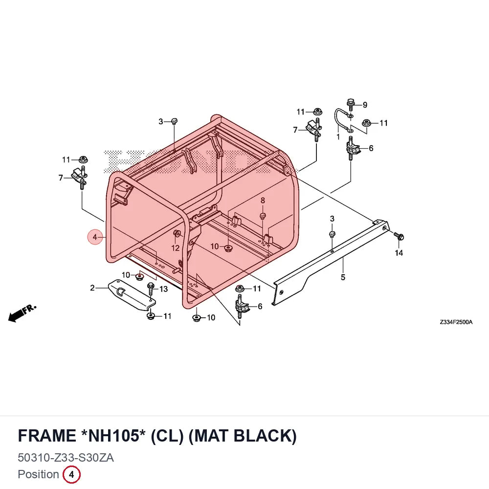 FRAME *NH105* (CL) (MAT BLACK)
