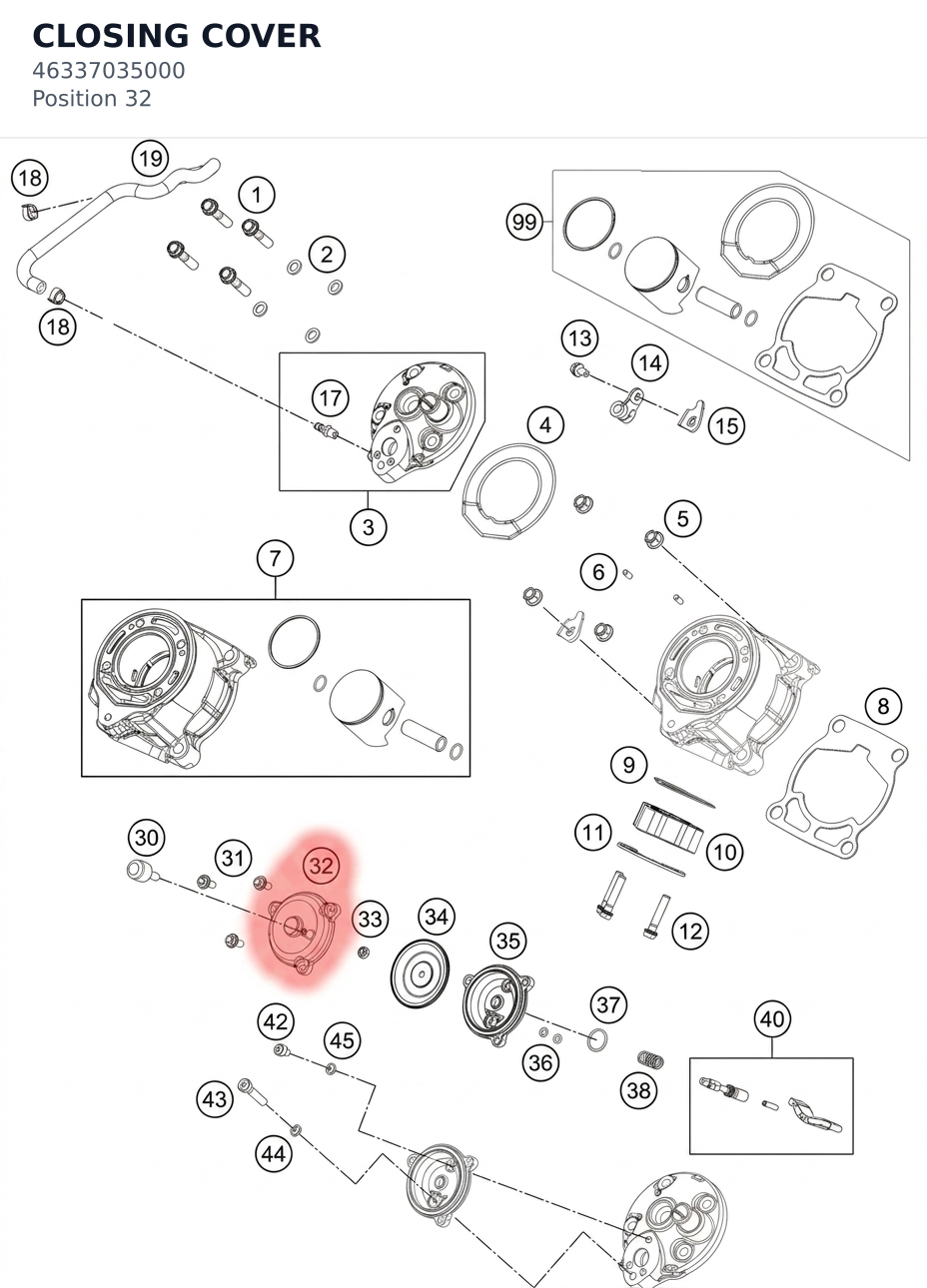 Diagram preview: CLOSING COVER (46337035000)