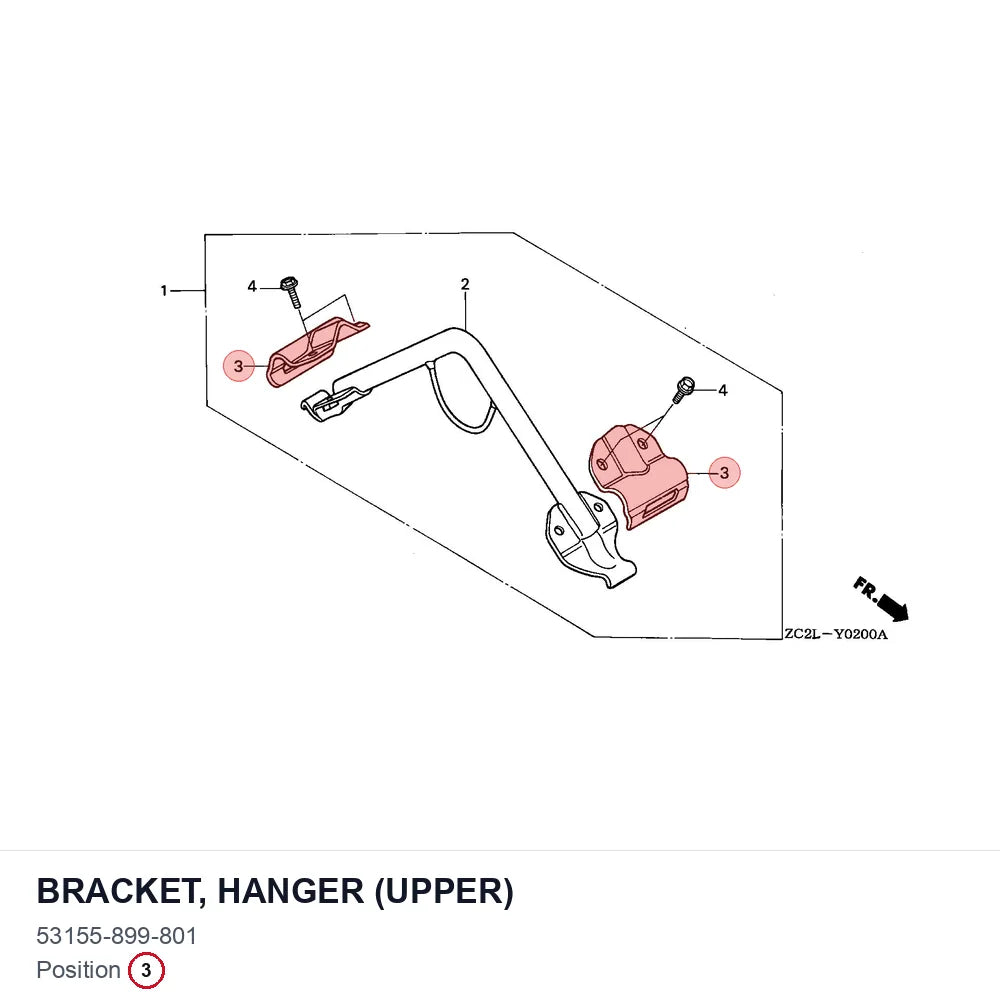 BRACKET, HANGER (UPPER)