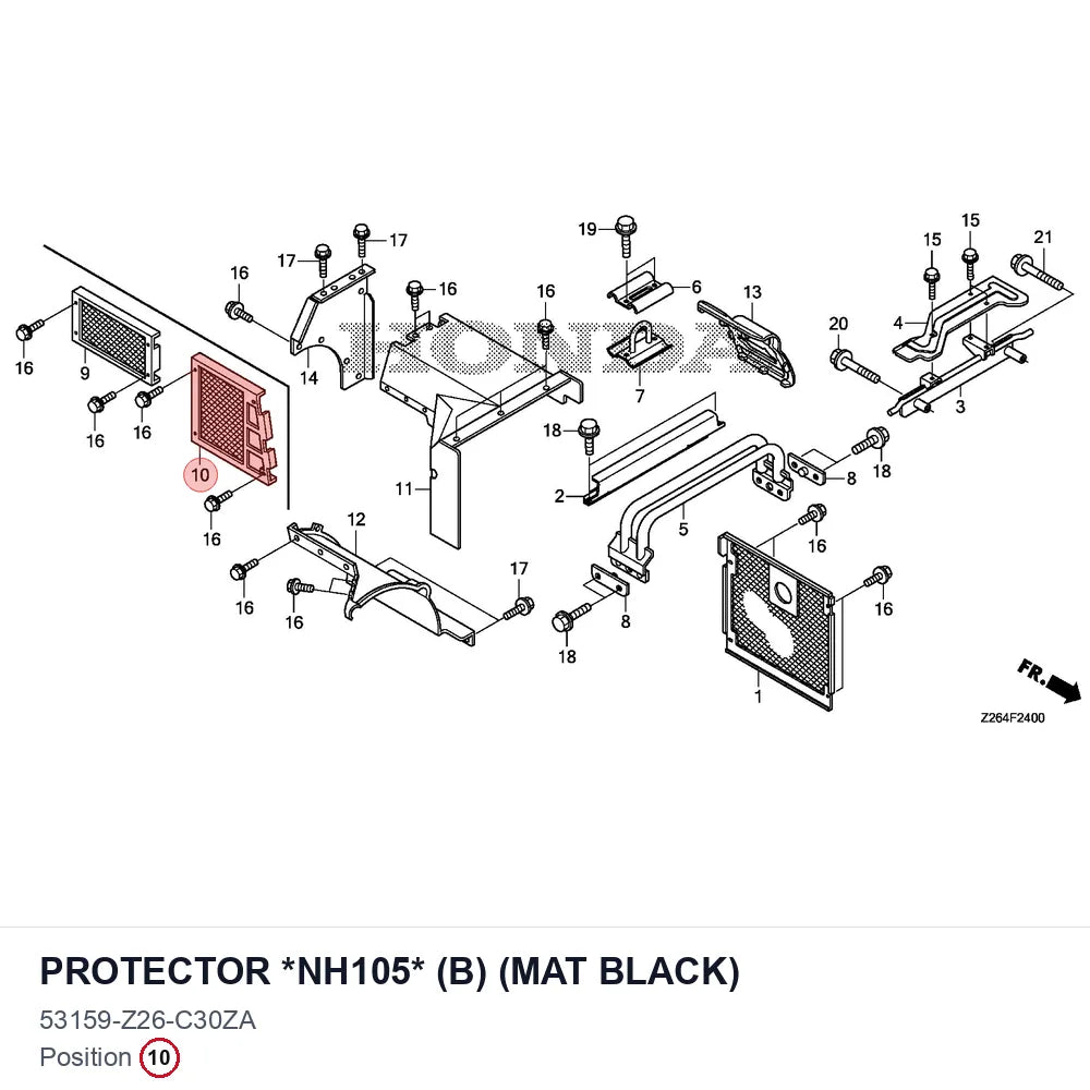 PROTECTOR *NH105* (B) (MAT BLACK)