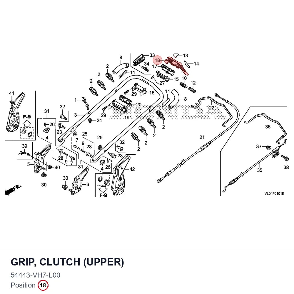 GRIP, CLUTCH (UPPER)