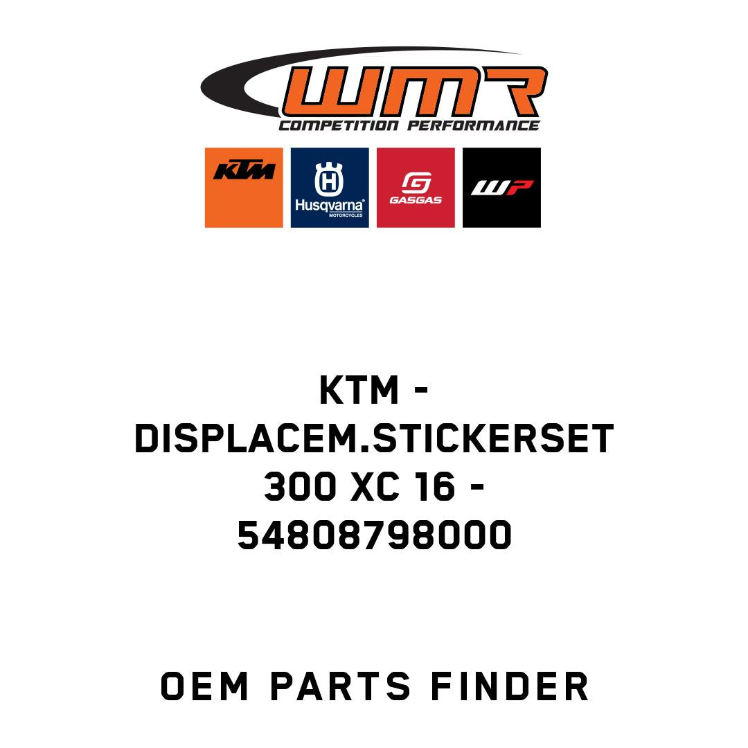 DISPLACEM.STICKERSET 300 XC 16