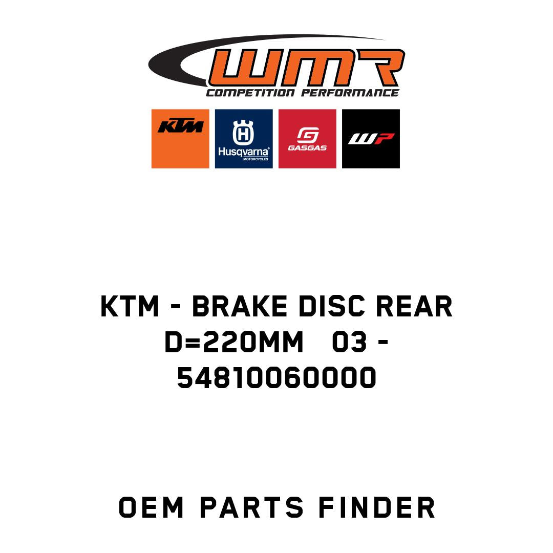BRAKE DISC REAR D=220MM 03
