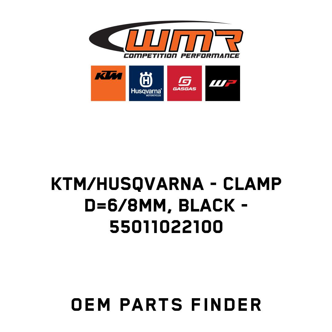 CLAMP D=6/8MM, BLACK