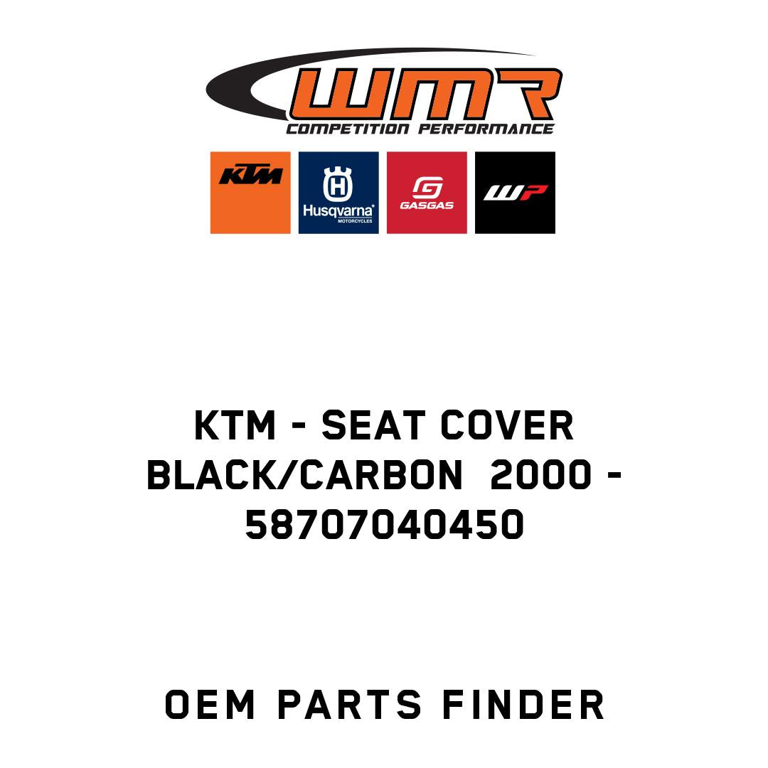 SEAT COVER BLACK/CARBON 2000
