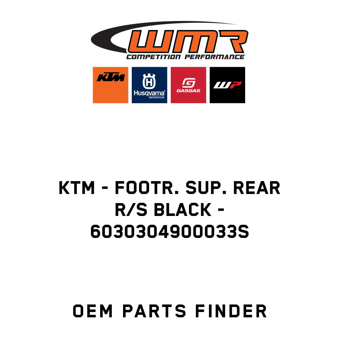 FOOTR. SUP. REAR R/S BLACK