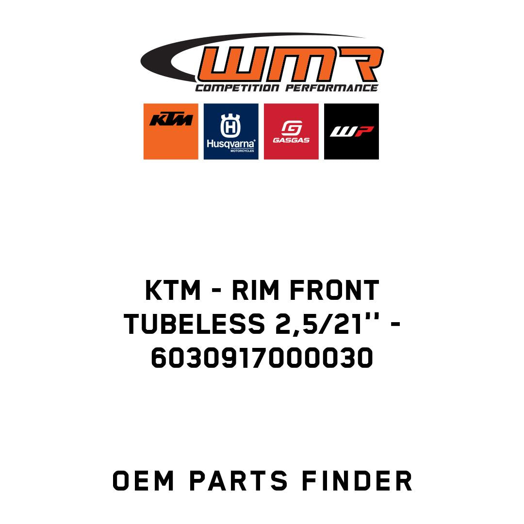 RIM FRONT TUBELESS 2,5/21''