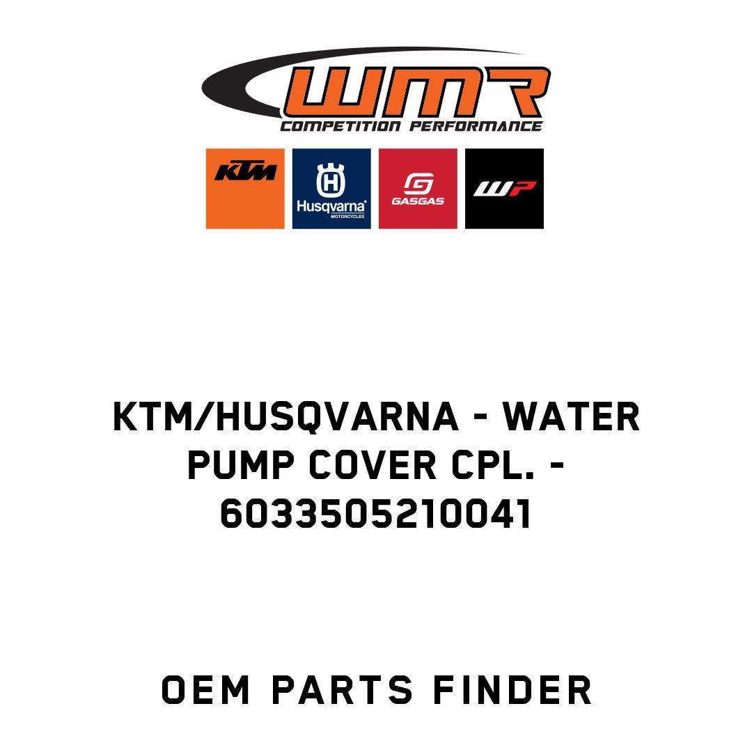Water pump cover cpl.