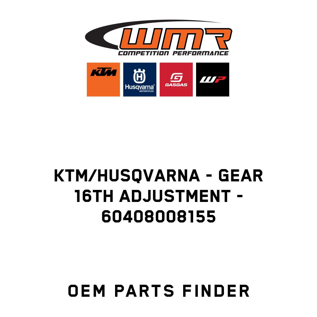 GEAR 16TH ADJUSTMENT