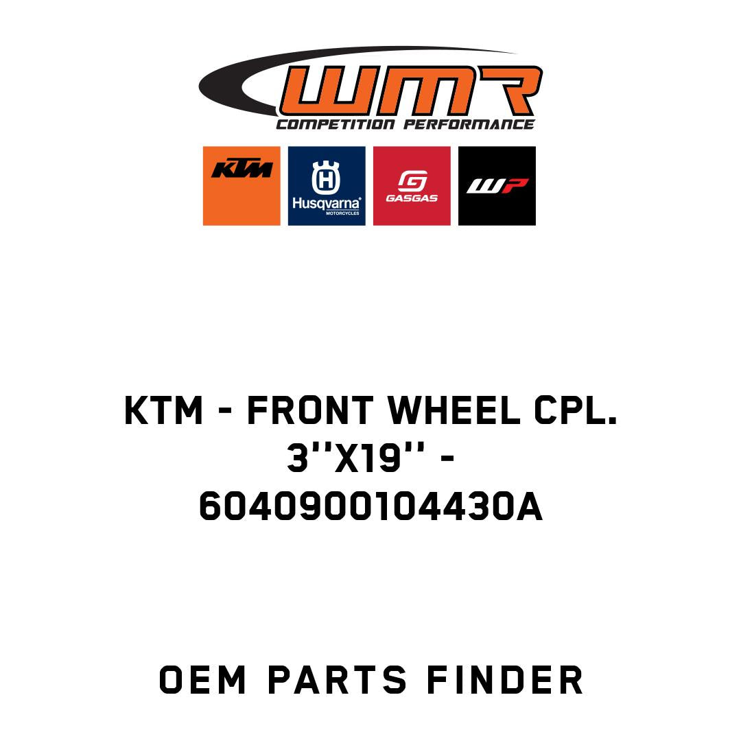FRONT WHEEL CPL. 3''X19''