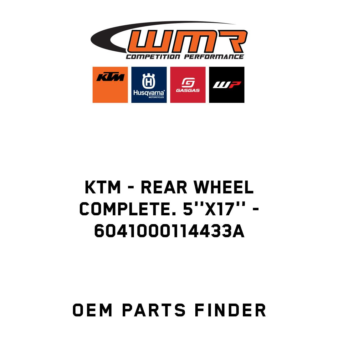 Rear wheel complete. 5''X17''