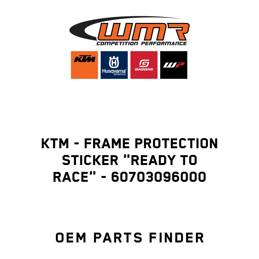 Frame protection sticker "Ready to Race"