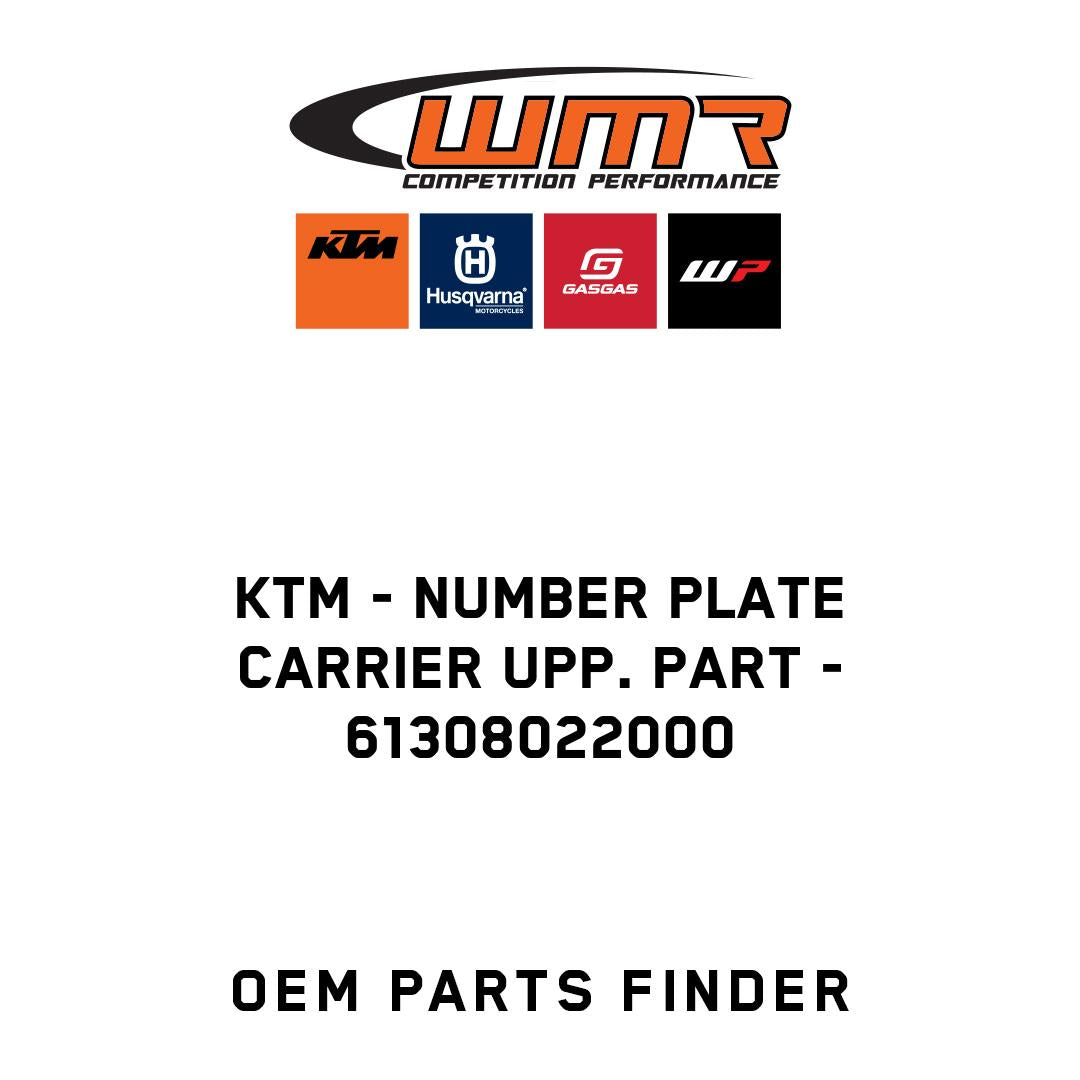 NUMBER PLATE CARRIER UPP. PART
