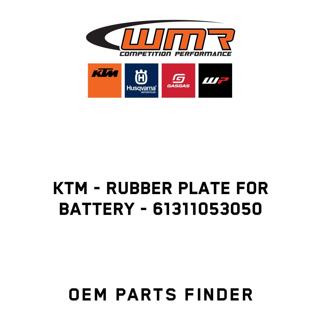 Rubber plate for battery