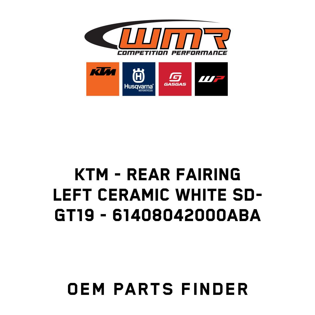 Rear fairing left ceramic white SD-GT19
