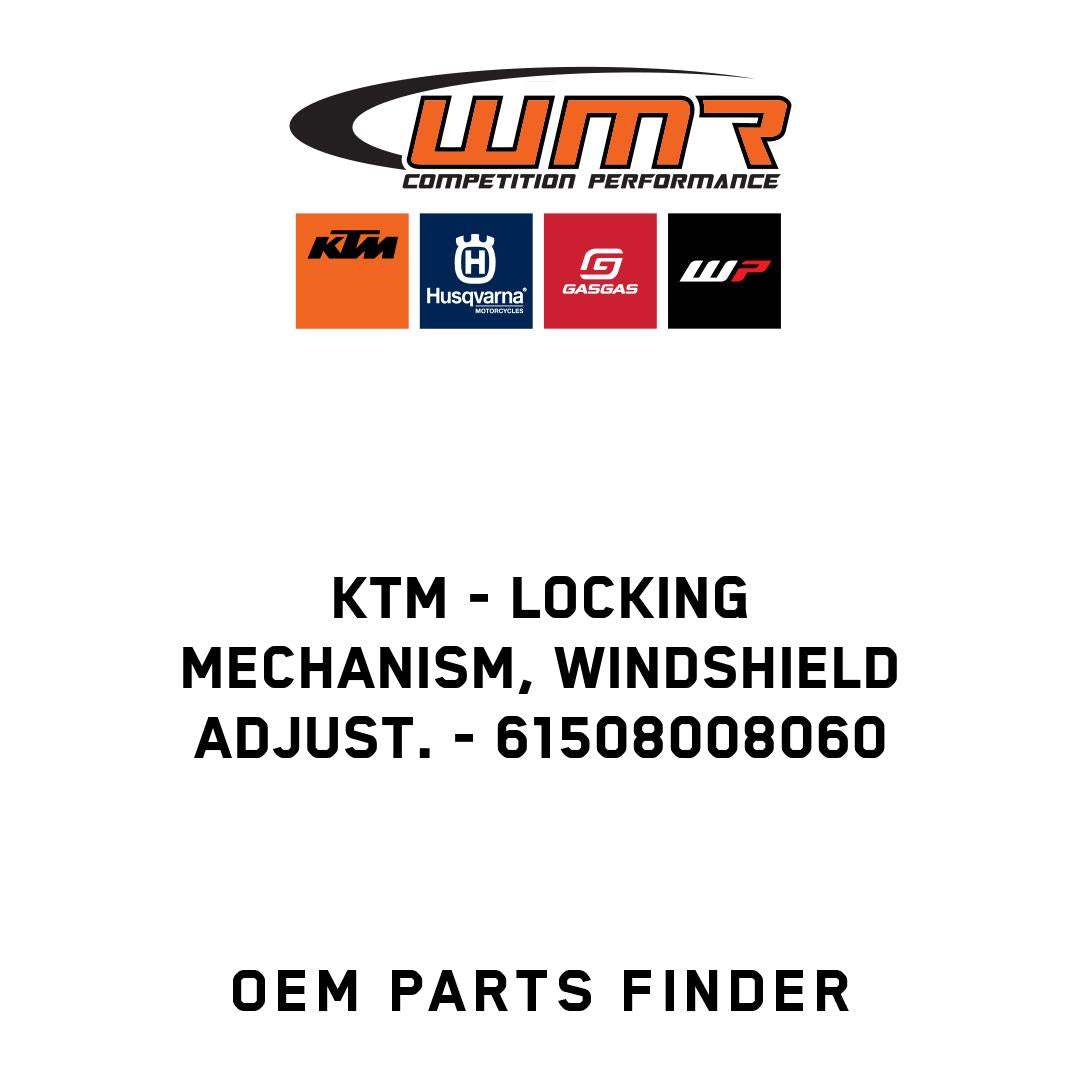 Locking mechanism, windshield adjust.