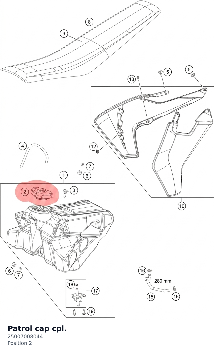 Diagram preview: Patrol cap cpl. (25007008044)
