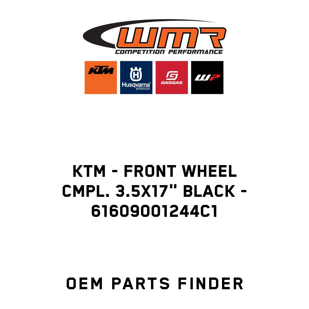 Front wheel cmpl. 3.5x17" black