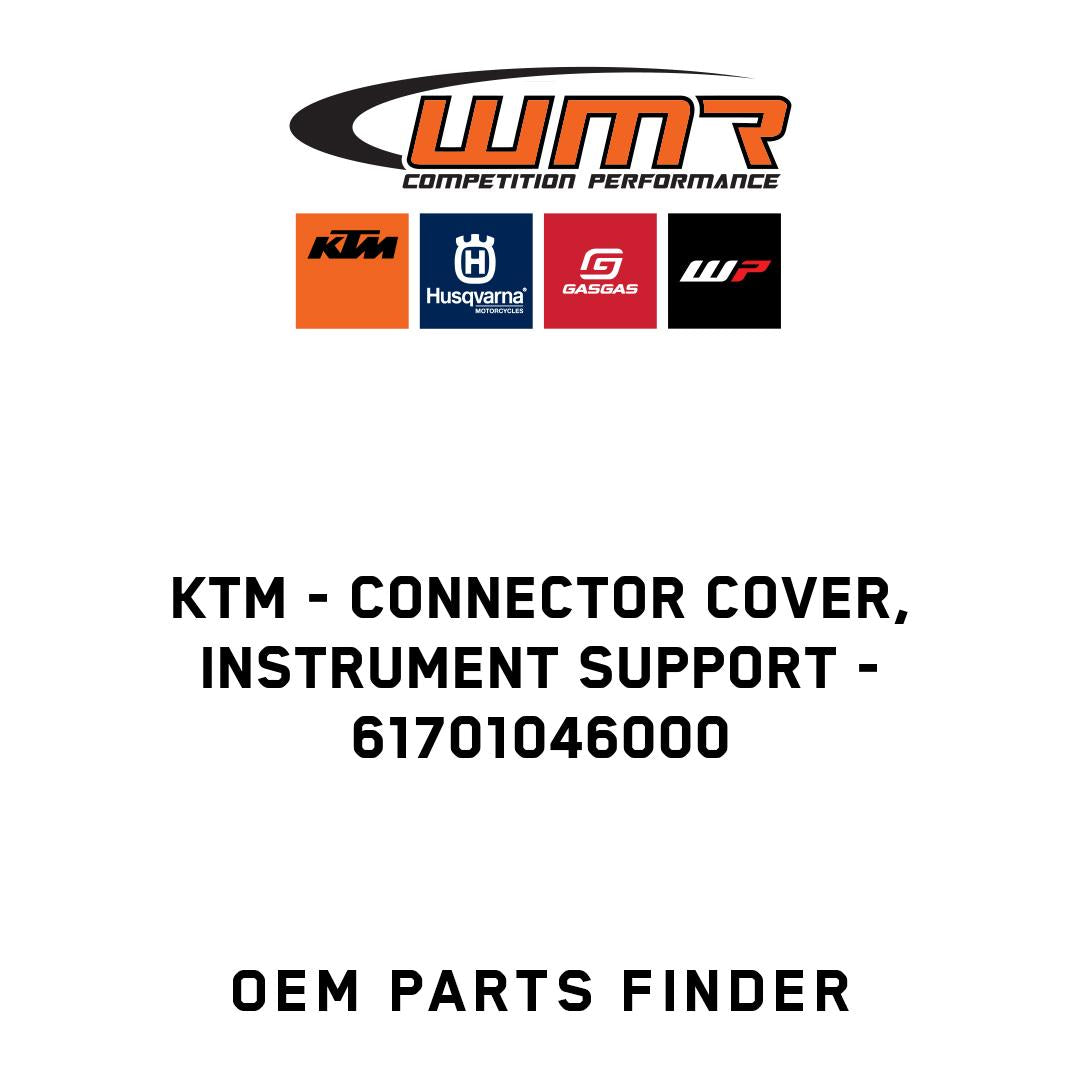 Connector cover, instrument support