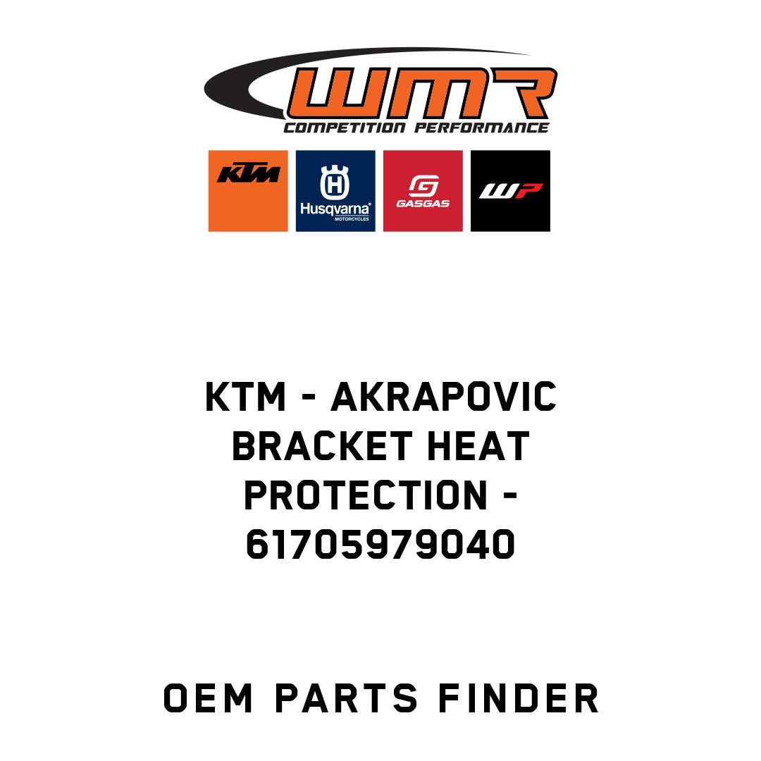Akrapovic bracket heat protection