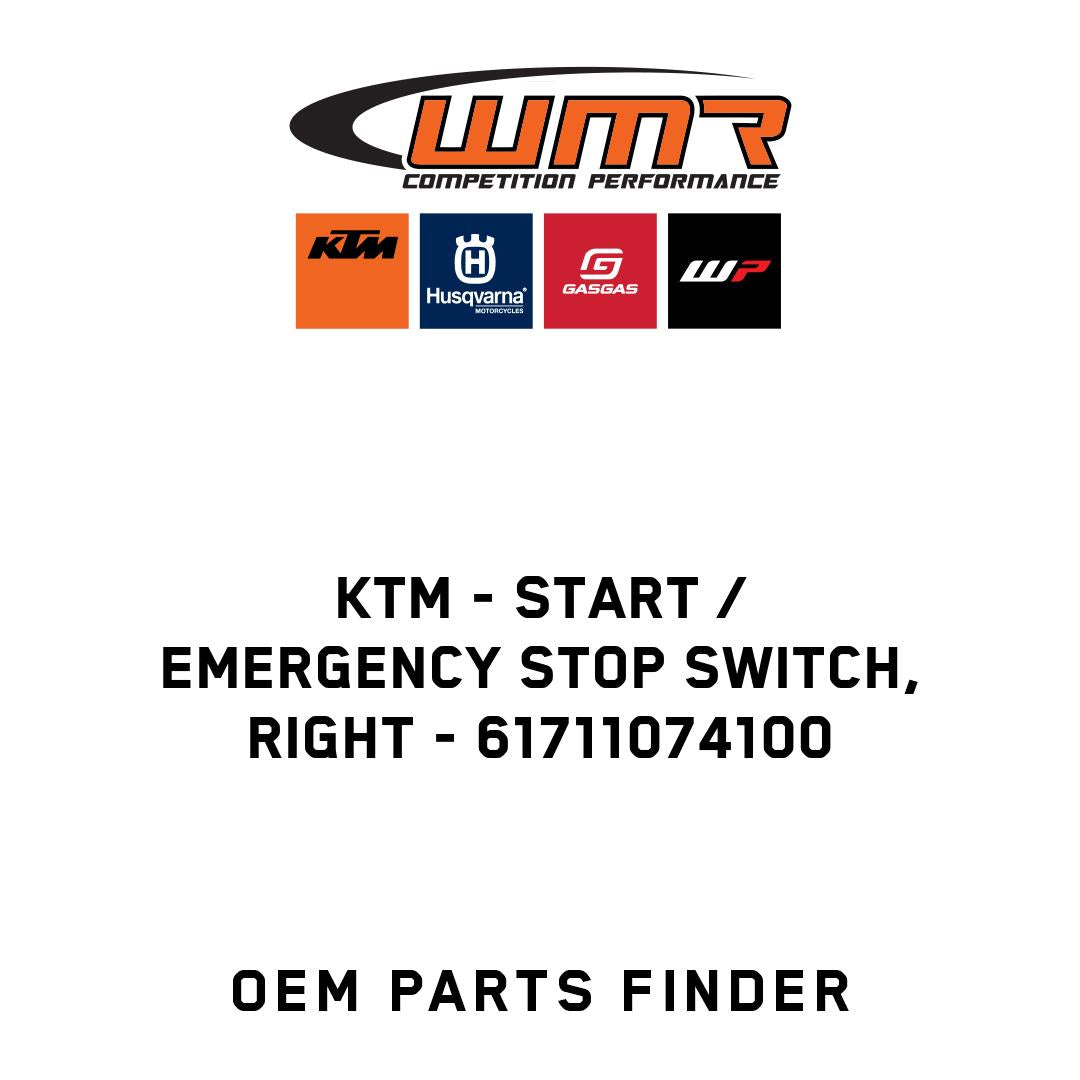 Start / Emergency stop switch, right