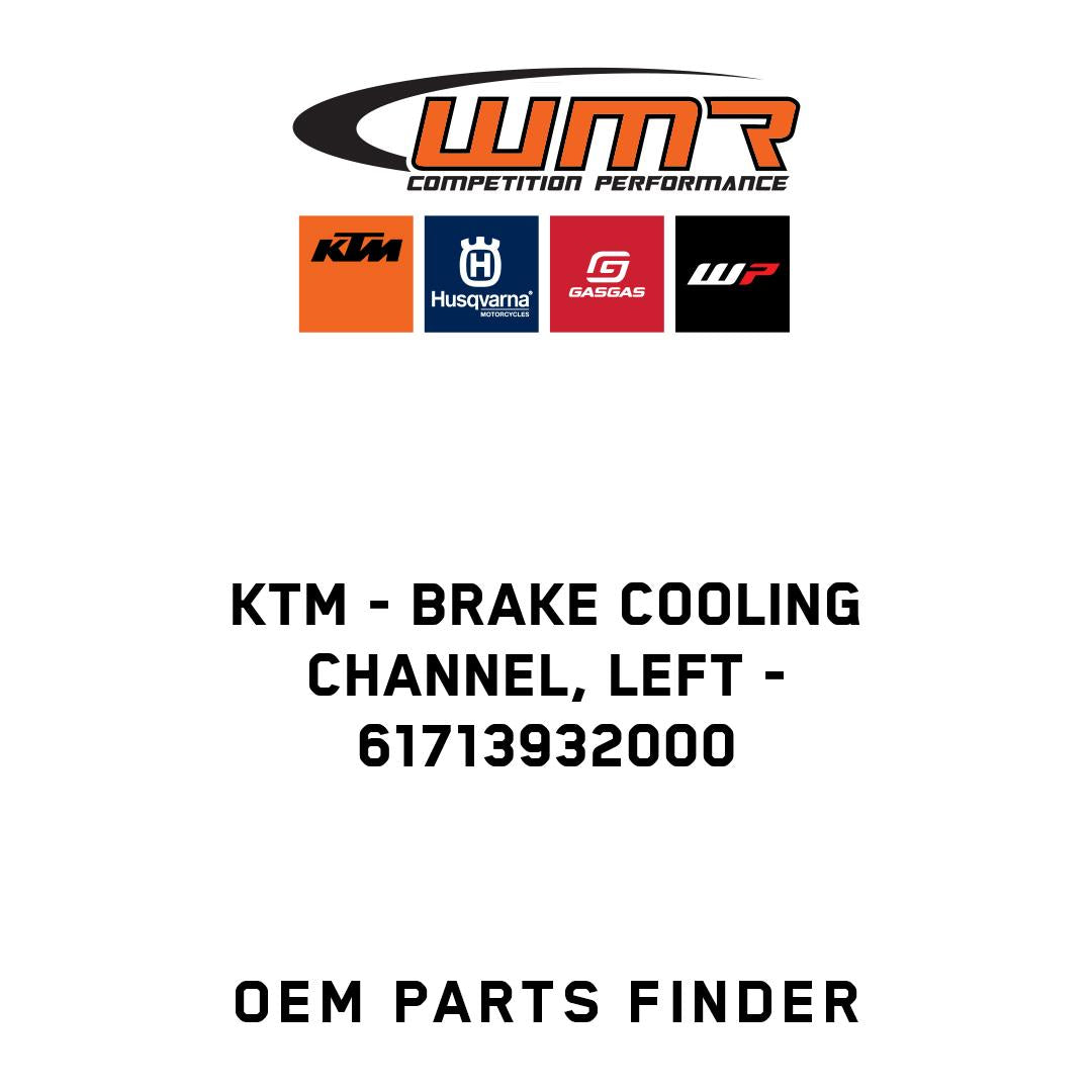 Brake cooling channel, left