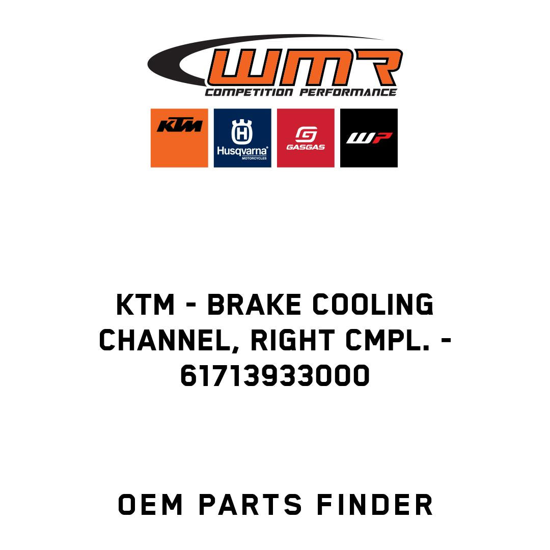 Brake cooling channel, right cmpl.