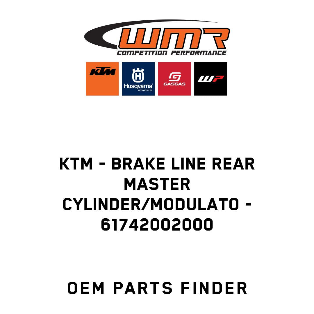 Brake line rear master cylinder/modulato