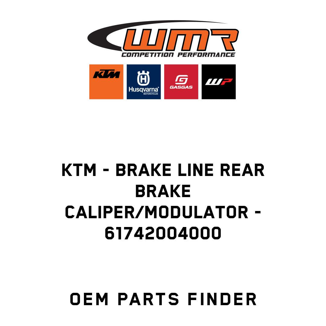 Brake line rear brake caliper/modulator