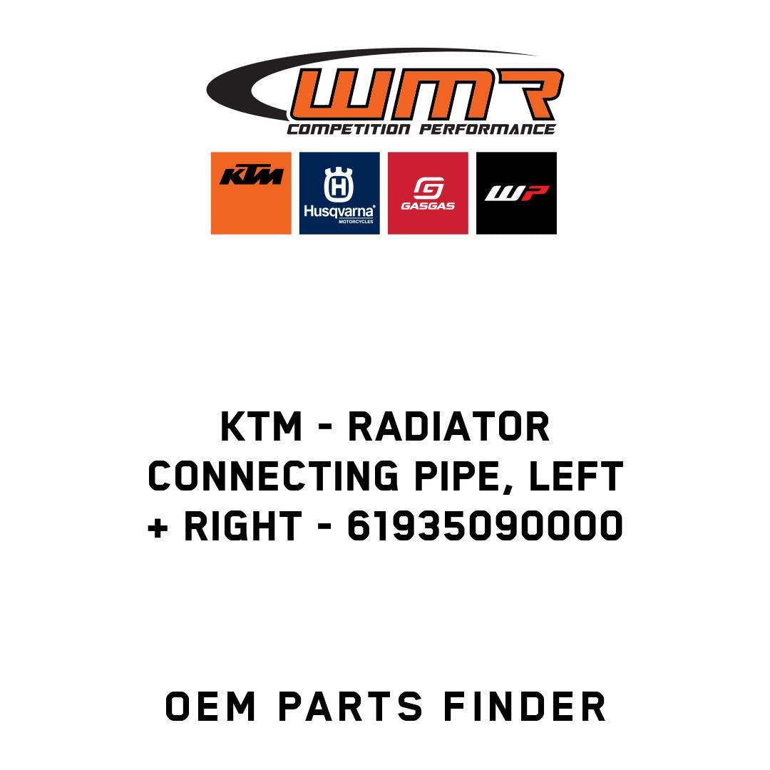 Radiator connecting pipe, left + right