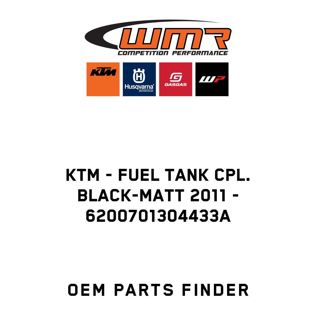 FUEL TANK CPL. BLACK-MATT 2011